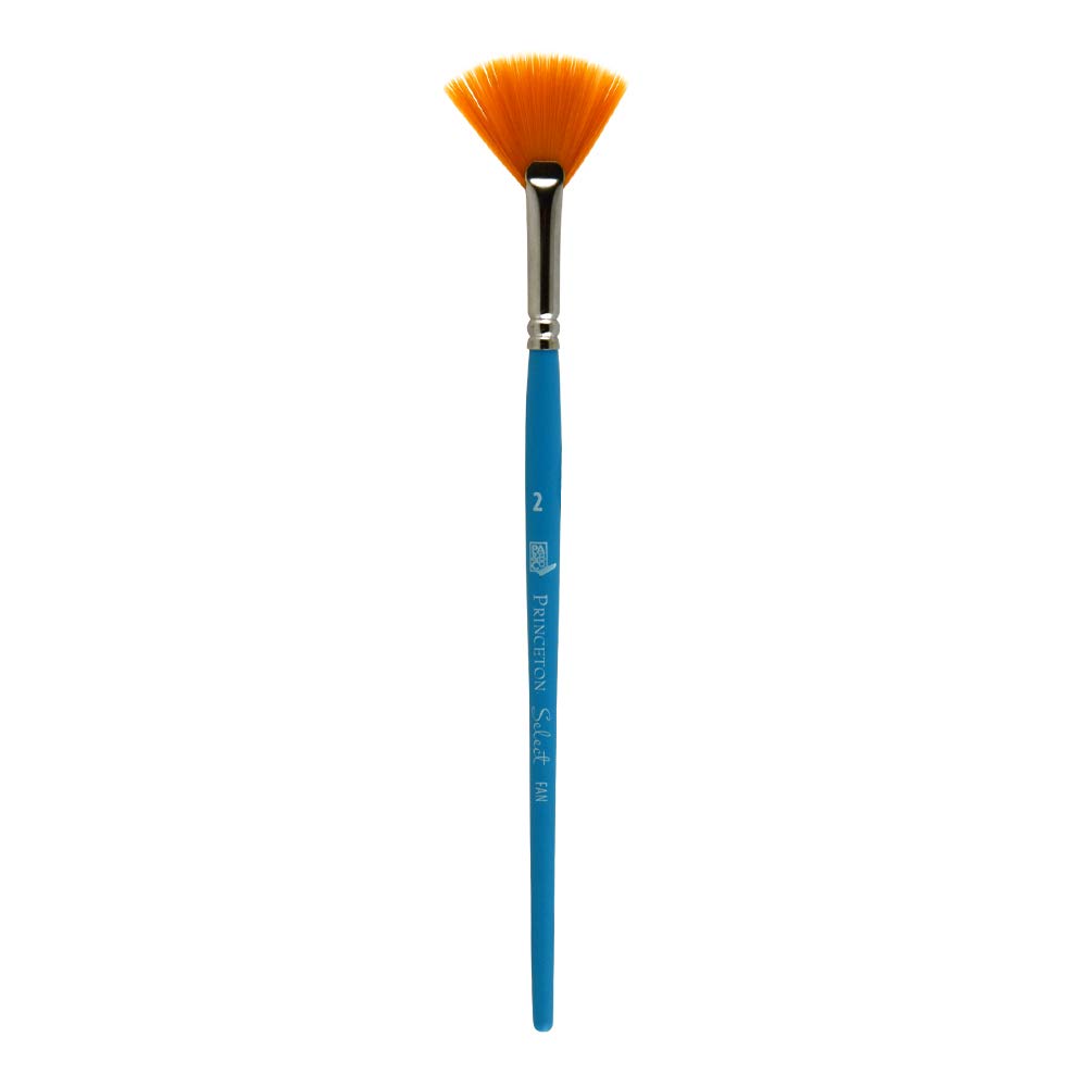 Princeton Select Artiste Fan Paintbrush, Size 2, Multicolor