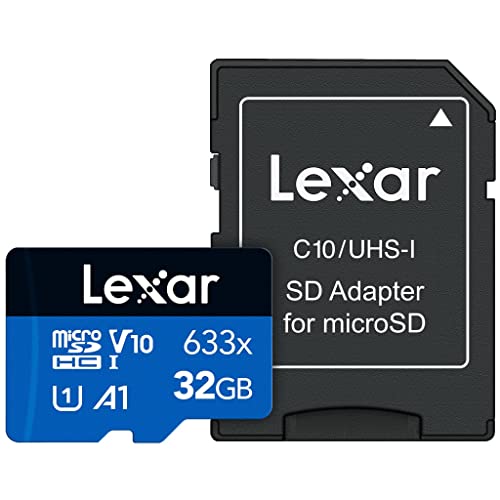 Cartão de Memória Lexar High-Performance 633x micro SD 32GB C10, A1, (U3), V30, 633x (100MB/s Leitura, 45MB/s Escrita) - Blue