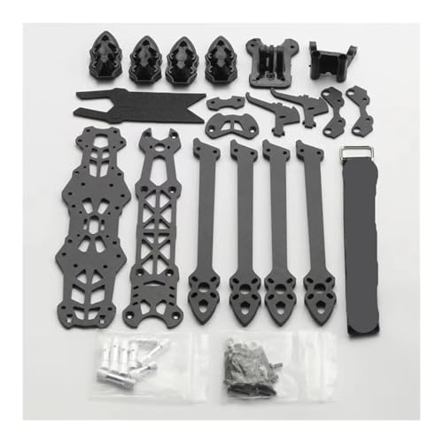 Cadre M4 FPV 7 pouces anti-vibration pour drone de course noir
