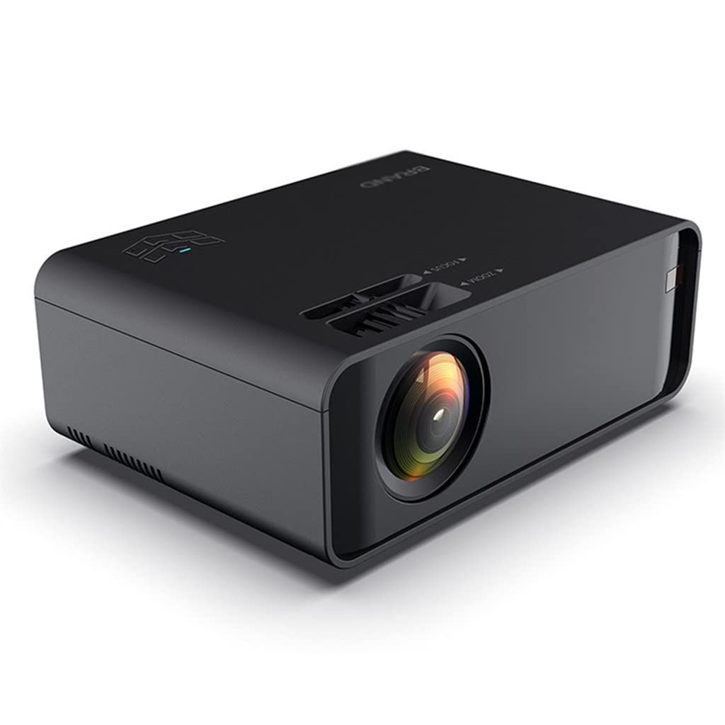 Black Portable Projector High Definition Mobile Phone Same Screen Projector Home Theater Projector (D As the picture shows)