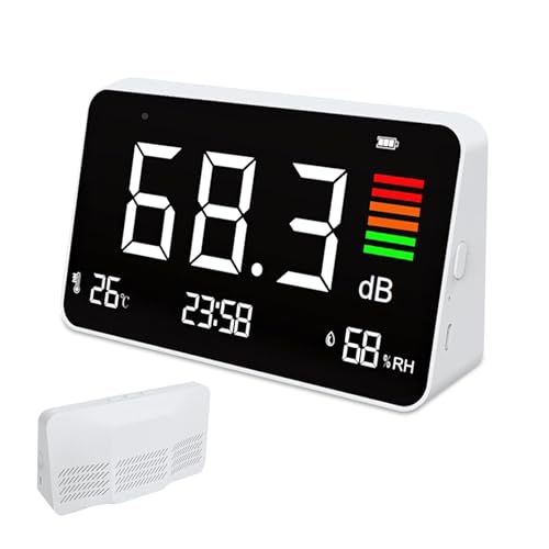 5-in-1 Decibel Meter with LED Display and Sound Level Measurement