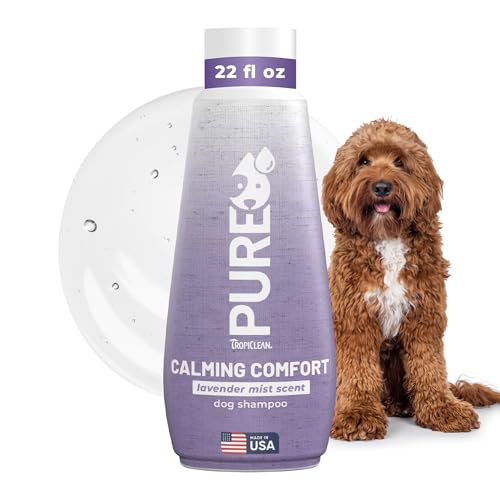 TropiClean Pure Calming Dog Shampoo, Lavendar Mist Scent, 22oz