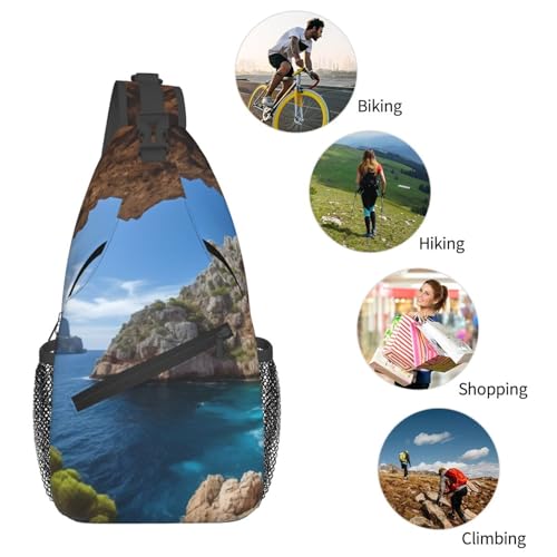 Bolso cruzado para hombre mochila deportiva de hombro miniatura 6