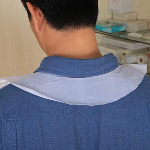 HEALLILY Avental de plástico transparente com 20 peças descartáveis, avental de plástico transparent