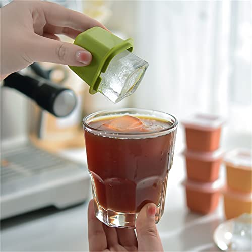 Molde de cubitos de hielo silicona con tapa x6 miniatura 3