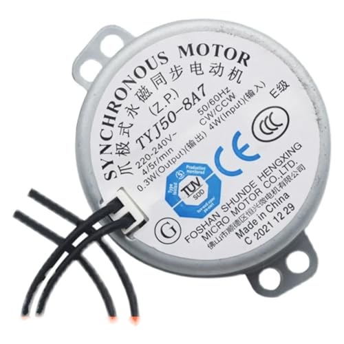 Motor síncrono de imán permanente con oscilación constante y silenciosa de 4-5RPM