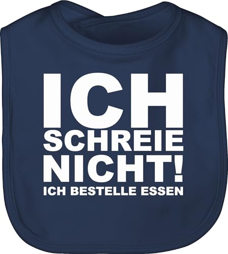 Shirtracer Baby Lätzchen - Sprüche - Ich schreie nicht, ich bestelle...