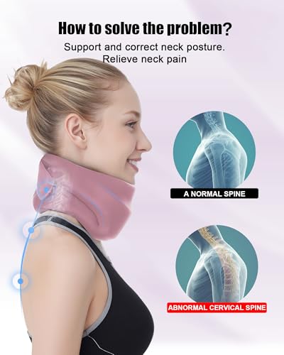 Neck Brace Cervical Collar Neck Support Pink M Size