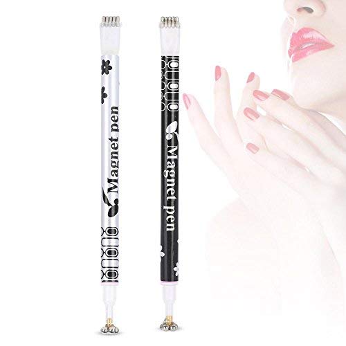 Doppelköpfiger magnetischer Nagel-Malerstift, 2 Stück, mit Katzenaugen ...