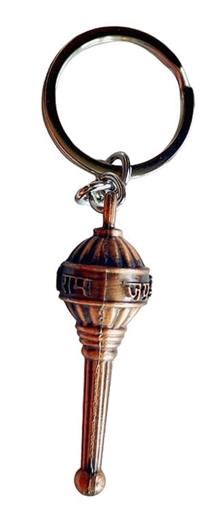Bro Mart Hanuman Ji Jai Shri Ram Gada Keychain for Car and Bike(Multi Color)