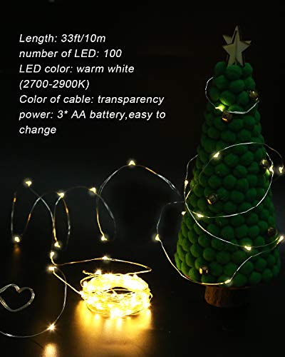 image for Auihiay 54 Feet Christmas Garland Indoor Green Wreath with 33 Feet 100