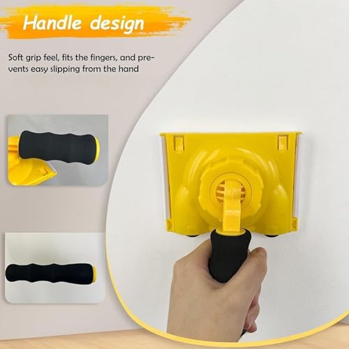 Bordeador de pintura de 12 piezas con mango rotatorio para techos 5
