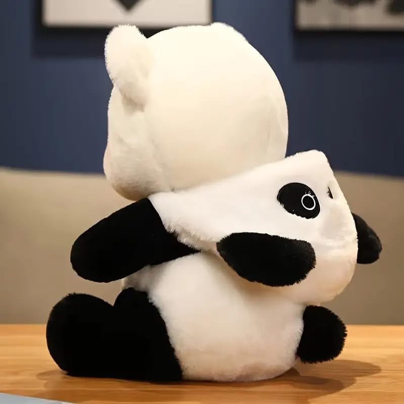 Image of Storescent Stuffed Animal Cute Plush Toy - Hugging Plush Squishy Pillow Toy Gifts (Hooded Hat Panda)