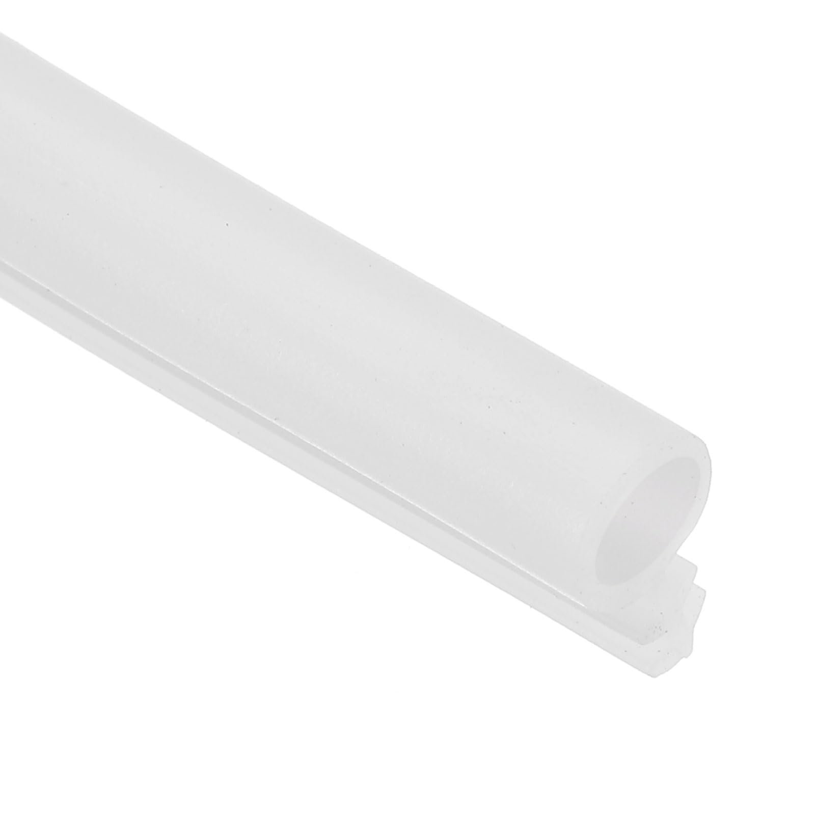 Nexarelle Window Weatherstrip Seal (7.6 Meters x 6.4 mm) - Bulb Bubble Kerf Noise Reduction Rubber Flange Window Weatherstrip Seal for Door Frame Windows Card Slot, White