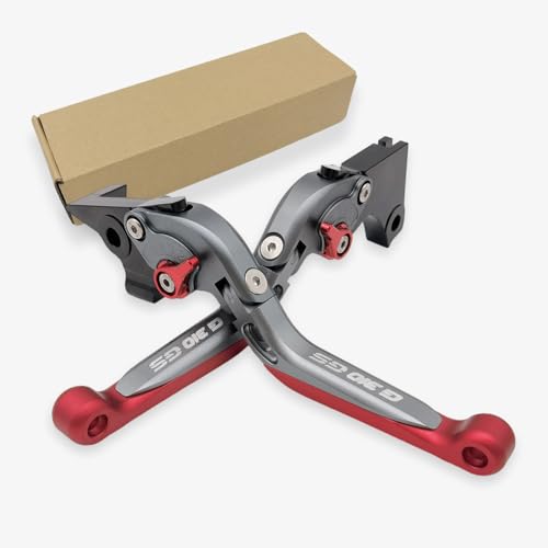 El Mejor Listado de Manillas y tiradores más recomendados. 46 Generic - Palancas de embrague de freno plegables para BMW G310GS 2017-2023 G 310 GS G310 2018 2019 2020 2021 2022 2023 - Tiradores de motocicleta ajustables (gris, rojo, rojo,...