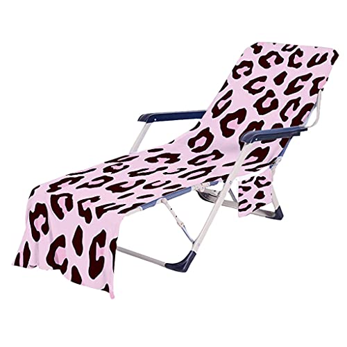 ZHENZQ Colorful Beach for Sun Chair Cover Side Pockets No Microfiber Tow