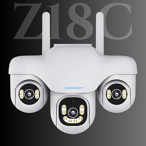 Image of XUGA Cybernautt Series Z18C 18MP 3Lens Wireless Outdoor CCTV Camera | Three-Side View, Night Vision, Motion Detection, WiFi Surveillance, Home & Outdoor Safety