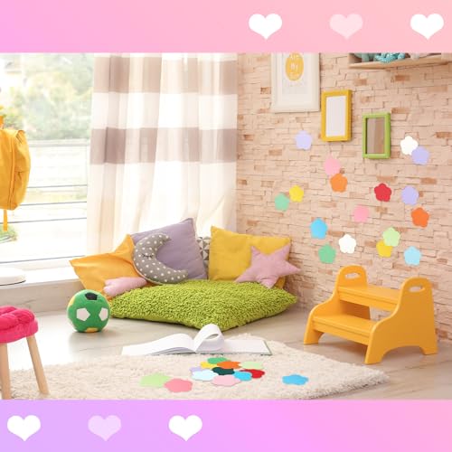 Image of Kisston 360 Pcs Spring Cutouts Paper 3.9 Inch Assorted Color Die Cuts for DIY Craft Projects School Classroom Bulletin Board Decor