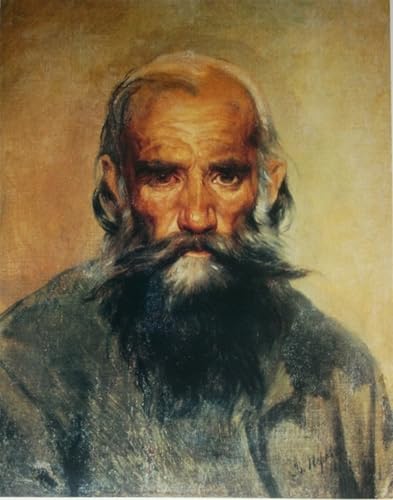 Lienzo il vecchio di Vasily Grigorievich Perov de 60x90cm para llenar de vida paredes vacías