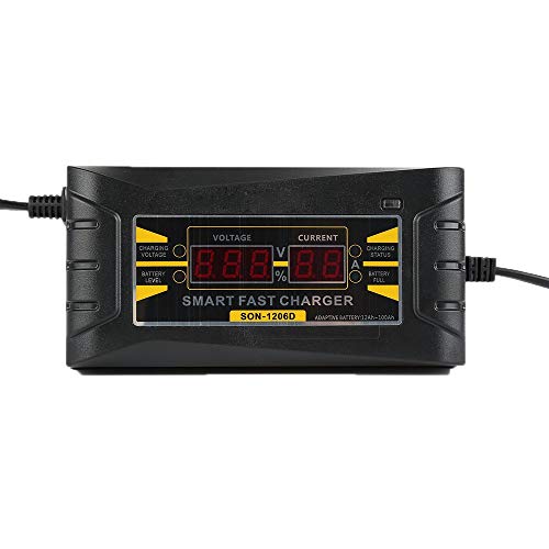 Arrancador De Coches Automático lleno de coche cargador de batería de 110V a 240V a 12V 6A inteligente de potencia rápido de carga seca mojada Digital Arrancador De Baterias De Coche Cover