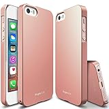 Ringke SLIM Series Slender Steadfast Bolstered Polycarbonate Hard Case for Apple iPhone SE / 5S / 5 - ROSE GOLD