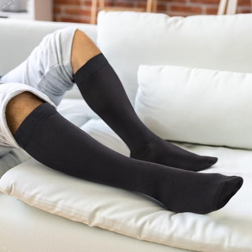 Compression Socks for Men Long Running Cycling Softball Baseball Athletic Sports Socks Flight Socks For Men,5 Pairs4