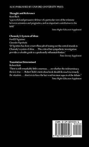 Philosophy without Ambiguity: A Logico-Linguistic Essay (Clarendon Library of Logic and Philosophy)