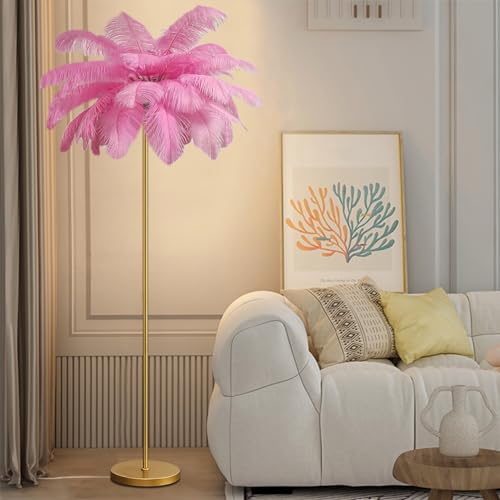 Lámparas de pie de oficina y salón: iluminación con plumas y bombillas G4