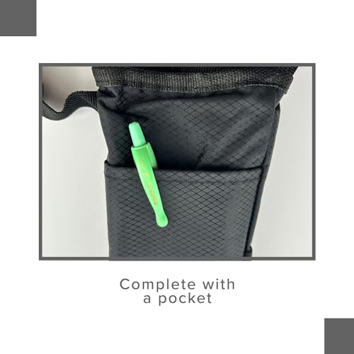 AlveyTech Universal Cane Holder - Bag fits Drive, Pride, Jazzy, Golden, Mobility Scooter, E-Bikes, Rollators Medical Wheelchair, Electric Power Chair, Walker, Transport Wheel Chair Storage Accessories