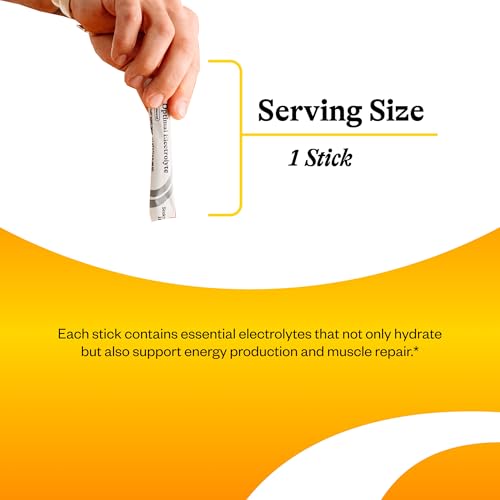 Image of Seeking Health Optimal Electrolyte Sticks - Electrolyte Drink for Hydration, Heart & Muscle Recovery† Support - Supports Active Lifestyle - Vegan, Gluten-Free & Non-GMO - Unflavored, 30 Sticks