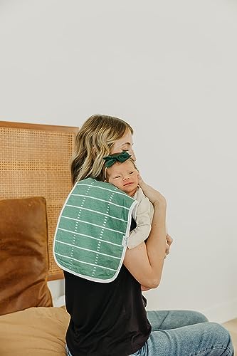Image of Copper Pearl Premium Baby Burp Cloths - 3-Pack Large Cotton Burp Cloths, Extra Soft Spit Up Rags with 3 Absorbent Layers, Perfect for Baby Boy and Baby Girl Gifts (21 inch x 10 inch Size, Blitz Set)