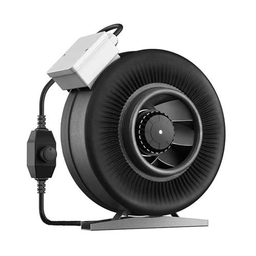 Extractor De Aire Ventilador De Conducto En Línea 4'', 5'', 6'', 8'', 10'' Y 12,5 Pulgadas, Ventilación Hidropónica, HVAC, Extractor For Aire Acondicionado Tienda Cultivo ExtraccióN Potente(8 Inch)