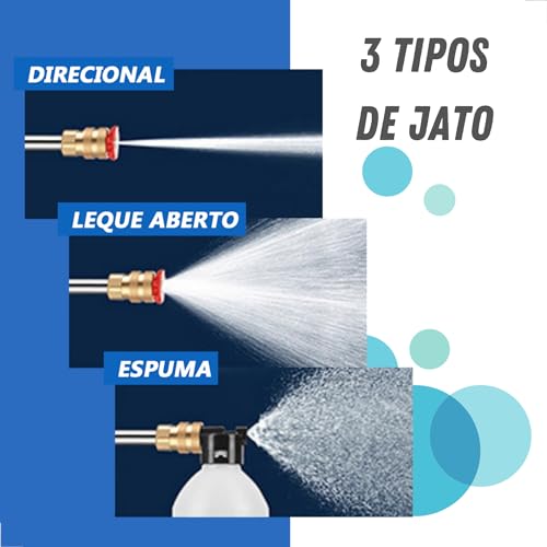 Lavadora Alta Pressão Lava Jato Portátil Sem Fio Recarregável Bivolt 127V 220V Limpeza Casa Apartame