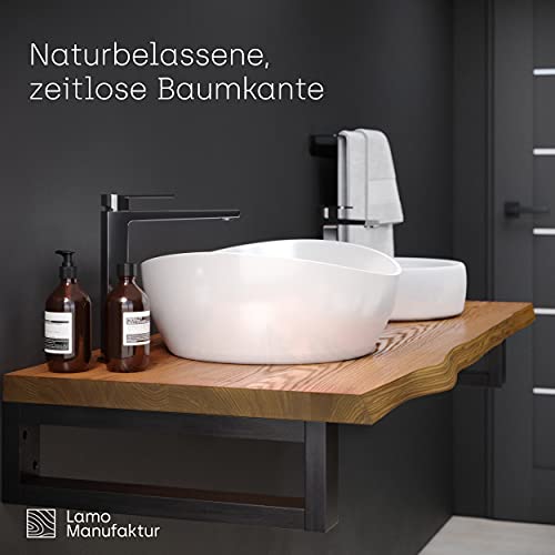LAMO-Manufaktur-Encimera-para-Lavabo-Encimera-de-Bano-Encimera-de-Madera-con-Borde-Vivo-Estante-de-Bano-70×40-cm-LxA-Color-Rustical-Sin-Accesorios-de-Montaje-LWP-01-A-003-AF