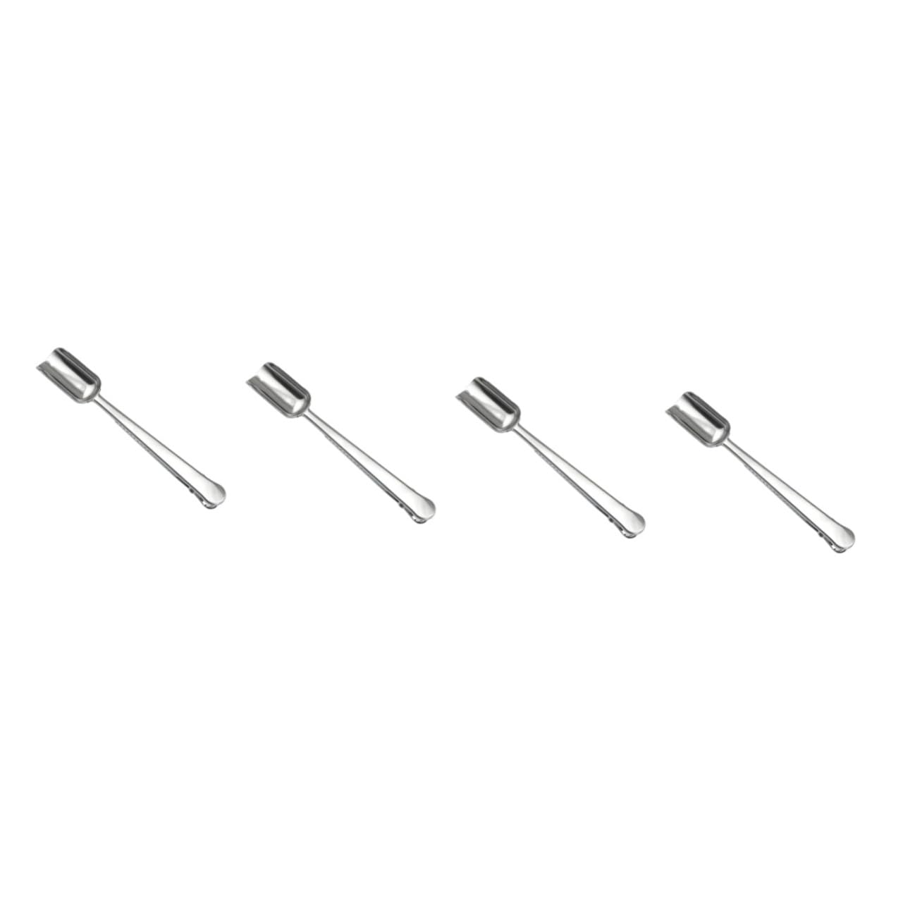 BESTOYARD 4pcs Tea Spoon Tea Holder Coffee Measuring Shovel Bag Clips for Food Tea Accessories Tea Leaf Spoon Tea Spoon Shovel Espresso Coffee Rice Spoon Teahouse Metal Stainless Steel