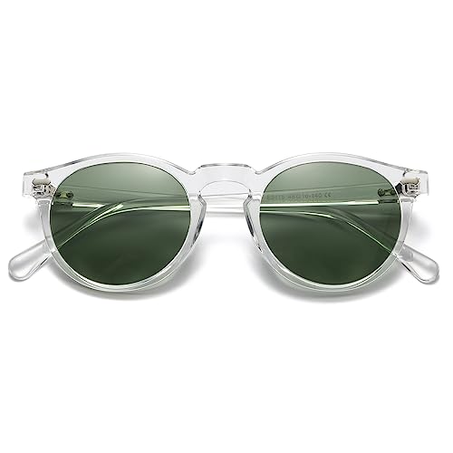 Image of Vintage Polarized Sunglasses for Men Women Round Retro Classic Fashion Eyewear UV400 Protection Sun Glasses