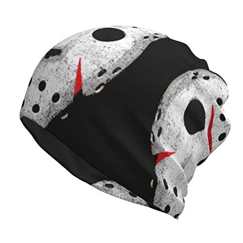 通用 Gorro de Punto para Adulto con Calavera de Terror para Hombre/Mujer, Gorro Holgado, Gorro de Calavera para esquí