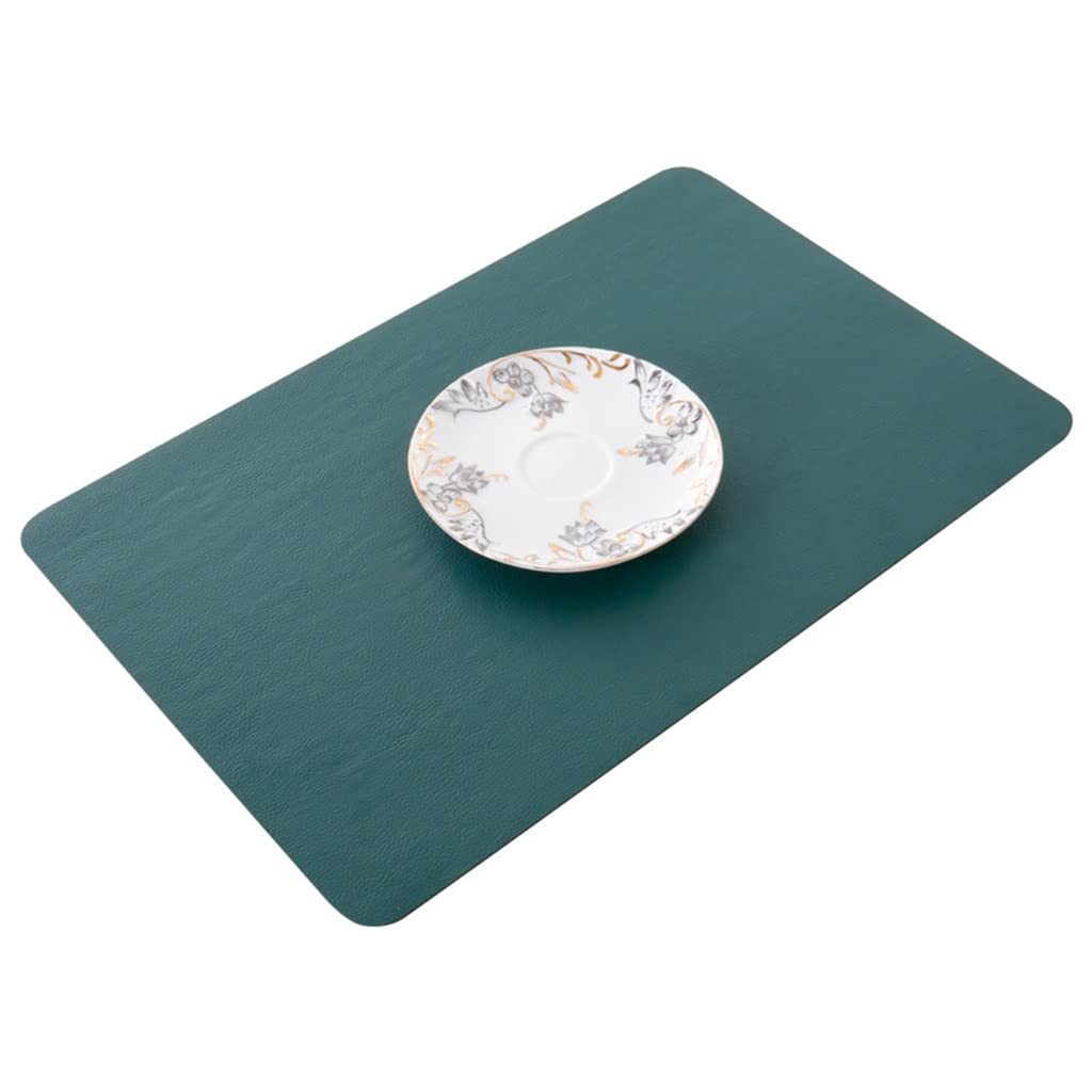 IANSHFKN 6 Pcs Leather Placemats Washable Table Pad Mat Tablemats Dining Disc Bowl Coaster Decoration Accessories