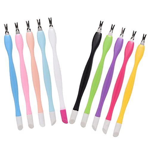 Healeved Nail Care Tool Kit 15pcs Set Cuticle Clippers Nippers Trimmer Forks Pusher for Nail Art Manicure Random Color