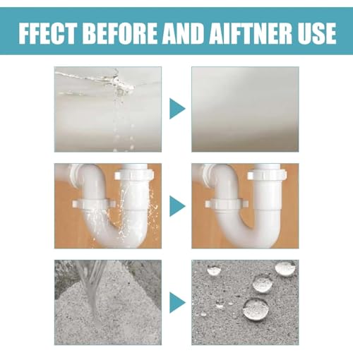 Image of COOFANDY Transparent Waterproof Adhesive Glue 300g with Brush, Roof Leakage Repair Sealant, Crack Seal Agent for Wall Cracks, Clear Waterproof Resin Epoxy Coating, Water Proof Glue for Waterproofing