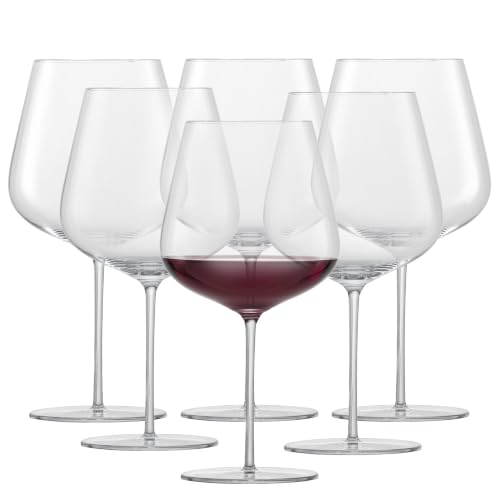 ZWIESEL GLAS Vervino Burgundy Red Wine Glass (Set of 6), Burgundy Glasses for Red Wine, Dishwasher-Safe Tritan Crystal Glasses, Made in Germany (32 Ounce)