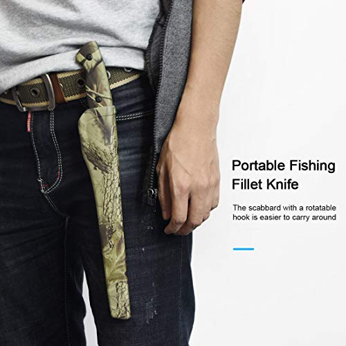 Dpnao Fillet Knife Fishing 6-8 Inch Chef Knifes, Professional Level Bait Knives, Non-Slip Handles, Flexible Stainless Steel Blade With Sheath And Sharpener, Perfect For Freshwater And Saltwater Fish #TOP5