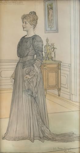 Art mural Carl Larsson portrait moderne : impression grand format 60x90cm décoration bureau