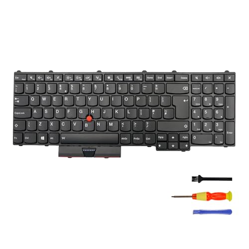 Replacement Keyboard with Backlit for Lenovo Thinkpad P50 P70 (UK English, Backlit)