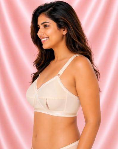 Image of SONA Perfecto Plus Size Cotton Full Coverage Bra for Women Heavy Bust