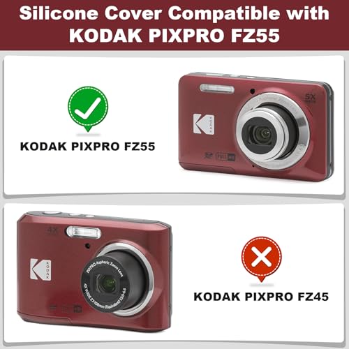 Funda de Silicona para Cámara Kodak PIXPRO FZ55 Roja miniatura 4
