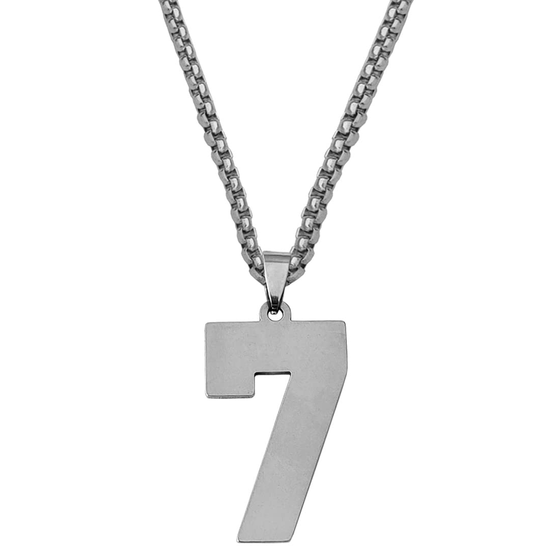 Sports Jersey Number Jewelry Personalized Gift for Him Silver Stainless Steel Pendant Chain For Men And Women LCPn186