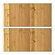 Relaxdays Badezimmer Hängeschrank aus Bambus, 2 Ablagen mit Einlegeboden, Badschrank HxBxT: 66 x 35 x 20 cm, natur