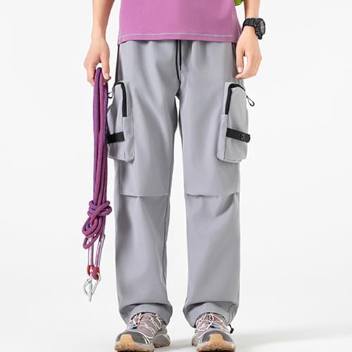 XYXIONGMAO Men's Multi Pocket Streetwear Baggy Black Tactical Pants Loose Techwear Sweatpants Hip Hop Casual Cargo Pants4