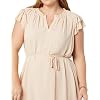 Amazon-Essentials-Womens-Relaxed-Fit-Lightweight-Georgette-Split-Neck-Flutter-Sleeve-Shift-Dress